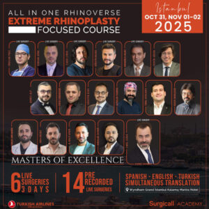Surgicall Academy All in One RhinoVerse Extreme Rhinoplasty Focused Course – November-2025 – (Video Library)